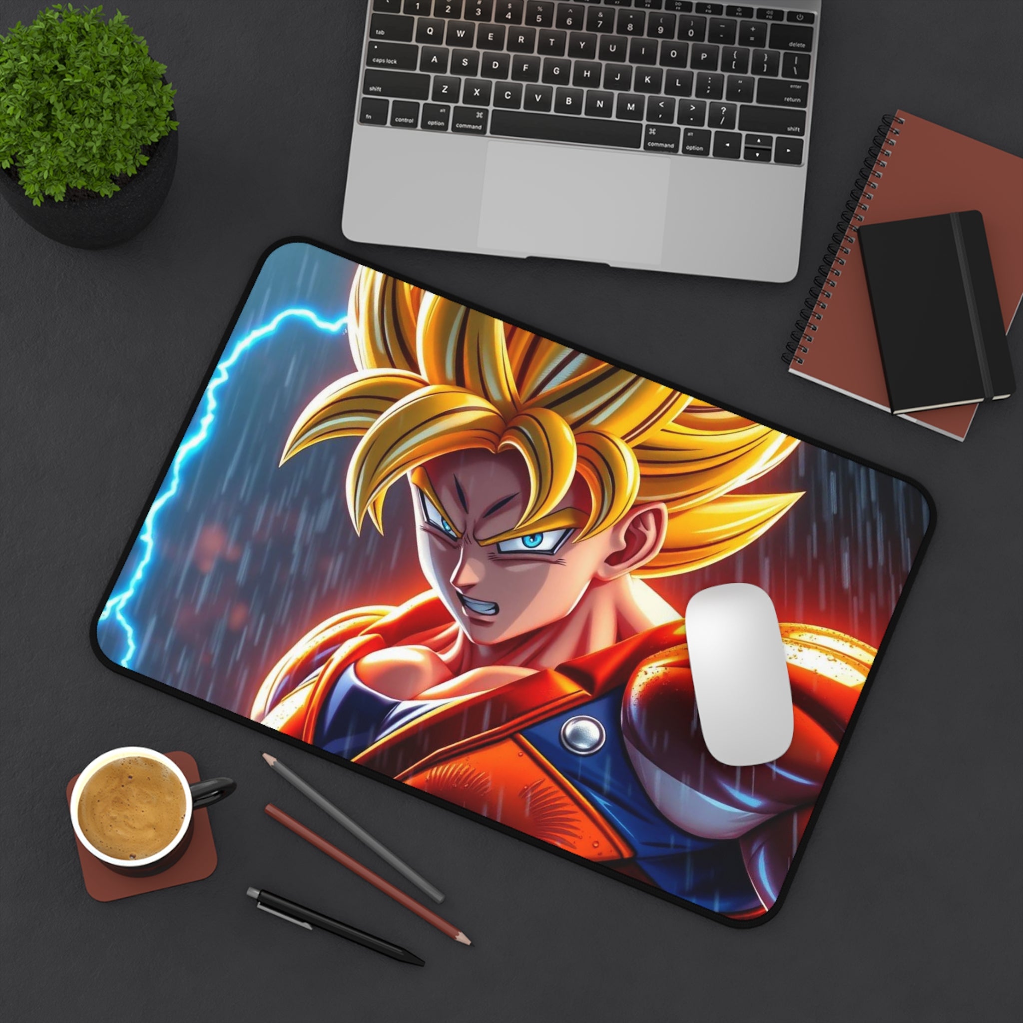 Dragon Ball Z Desk Mat, Gaming Mouse Pad, Large Mat for Work or Play