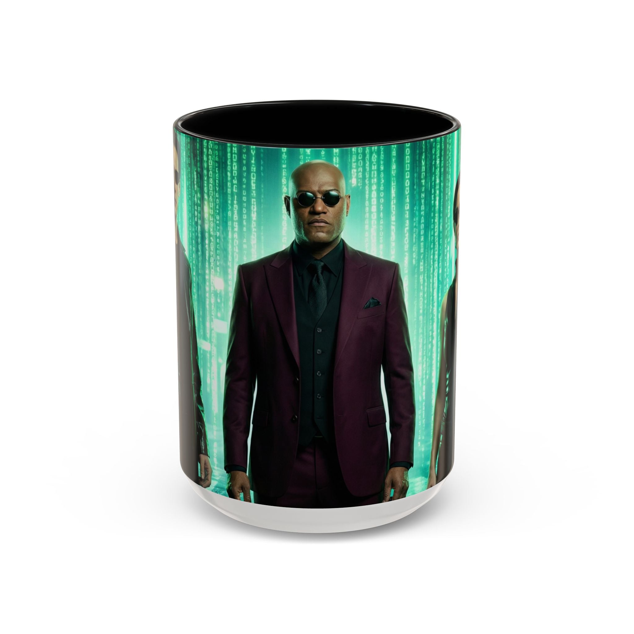 The Matrix Mug , Vibrant Ceramic Cup with Colorful Interior