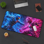 Energy Clash in Liquid Combat Mouse Pad — Fortnite-style Warriors