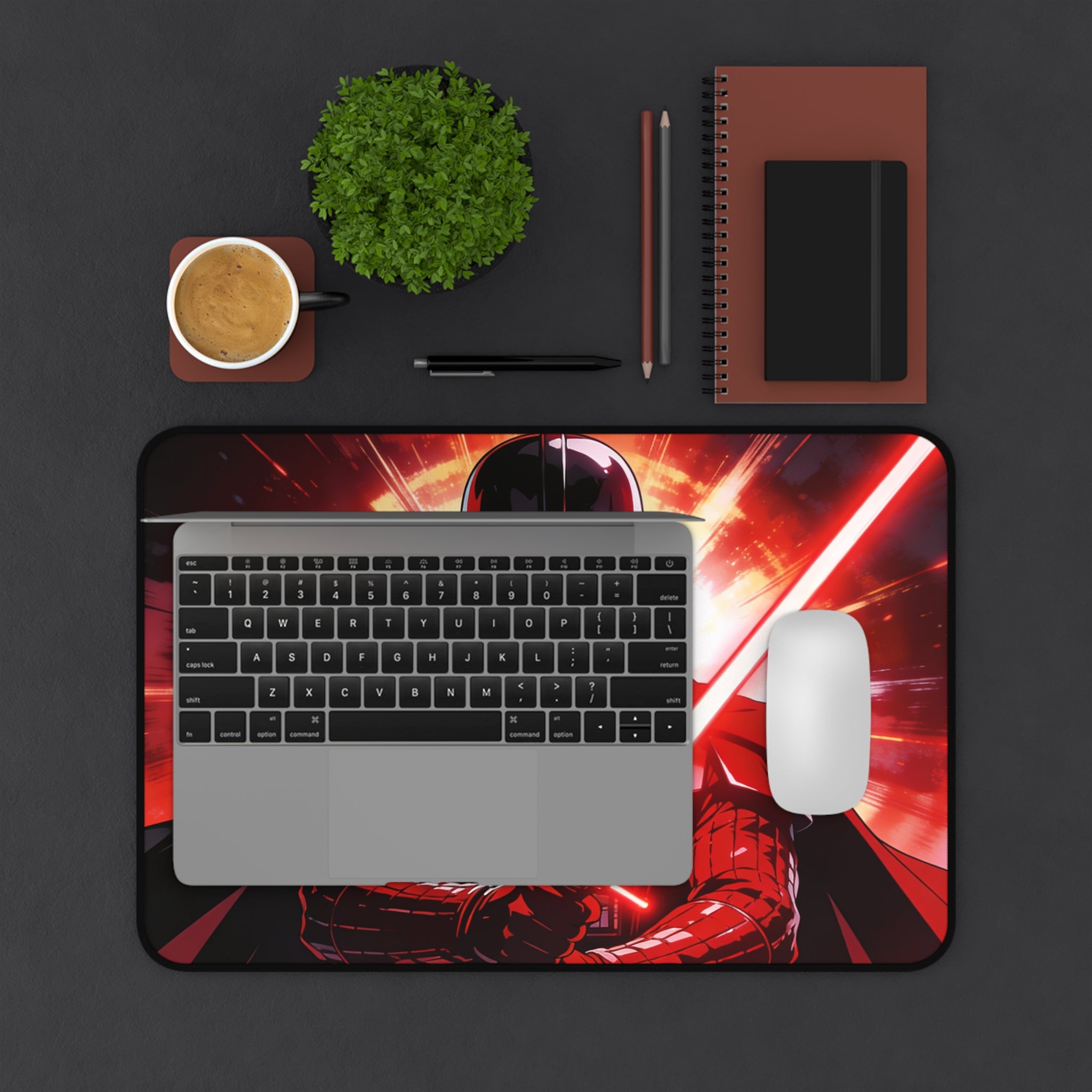 Darth Vader Desk Mat, Star Wars Gaming Mouse Pad with Non-Slip Base