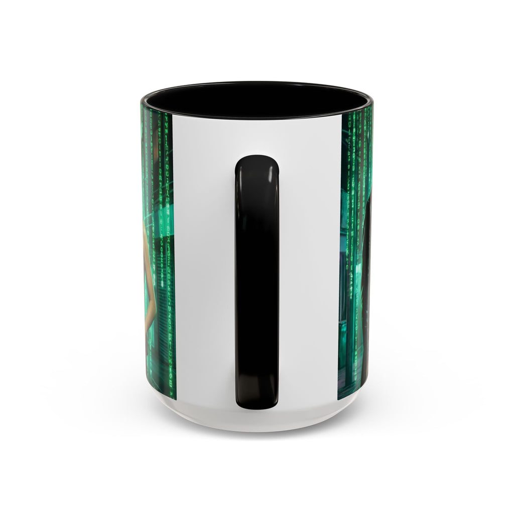 The Matrix Mug , Vibrant Ceramic Cup with Colorful Interior