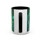 The Matrix Mug , Vibrant Ceramic Cup with Colorful Interior