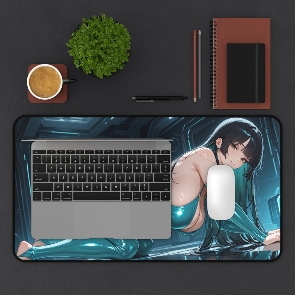 Anime Waifu Mouse Pad, Anime Girl Desk Mat, Desk Pad Gift for Gamers & Otaku