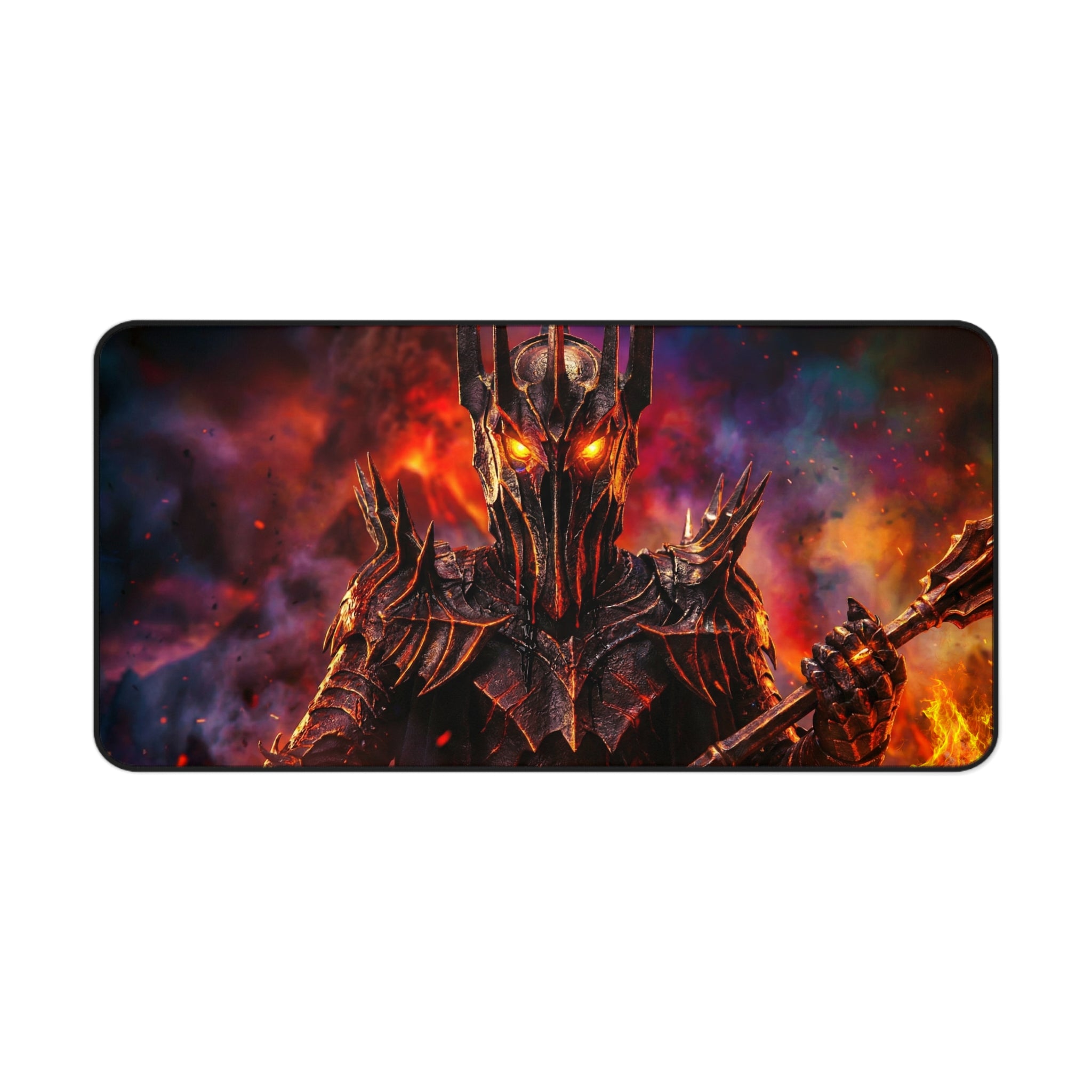 Sauron Desk Mat, Premium LOTR Mouse Pad with Non-Slip Base, Vibrant Colors & Durable Hemmed Edges