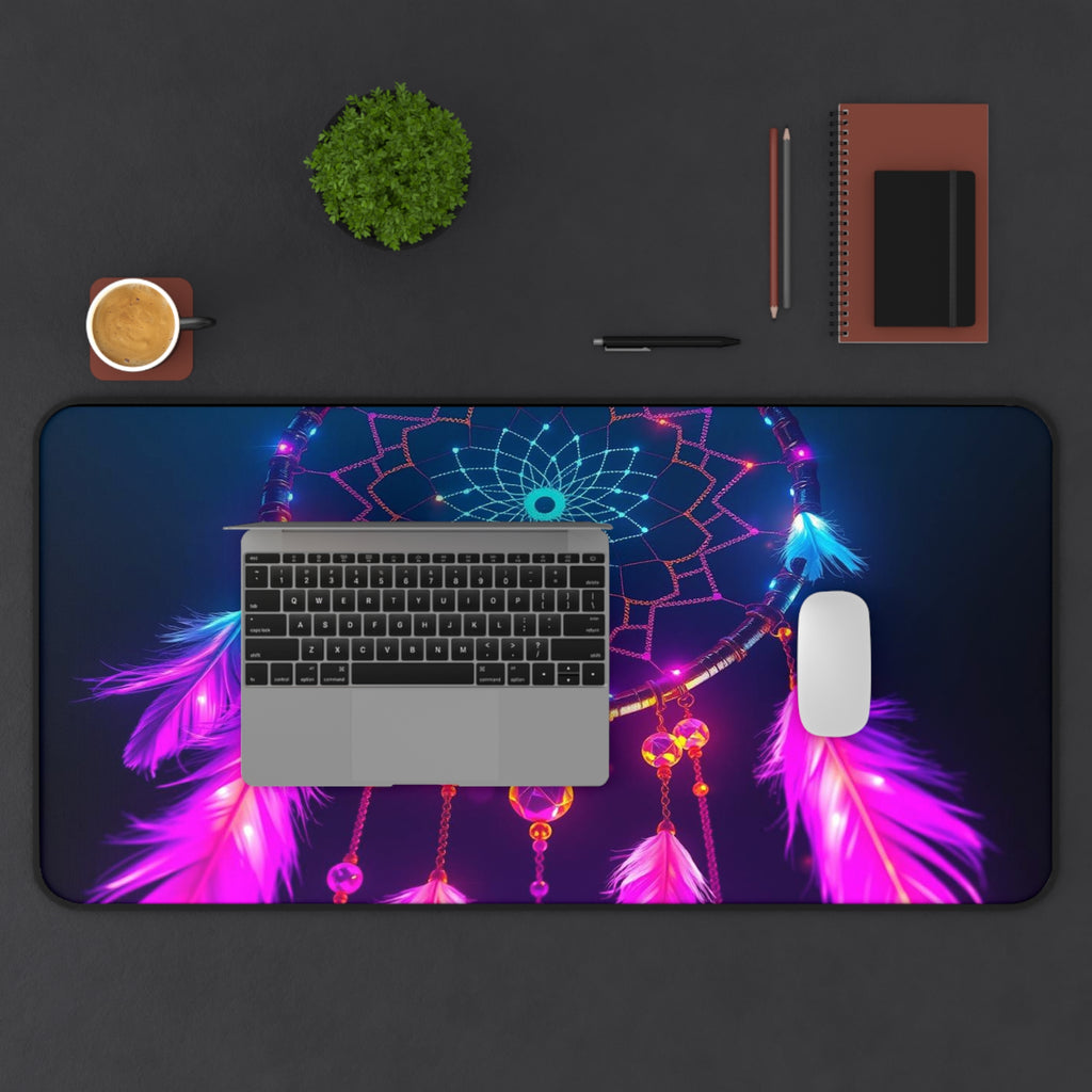 Dreamcatcher Desk Mat, Vibrant Dream Catcher Mouse Pad for Work & Creativity