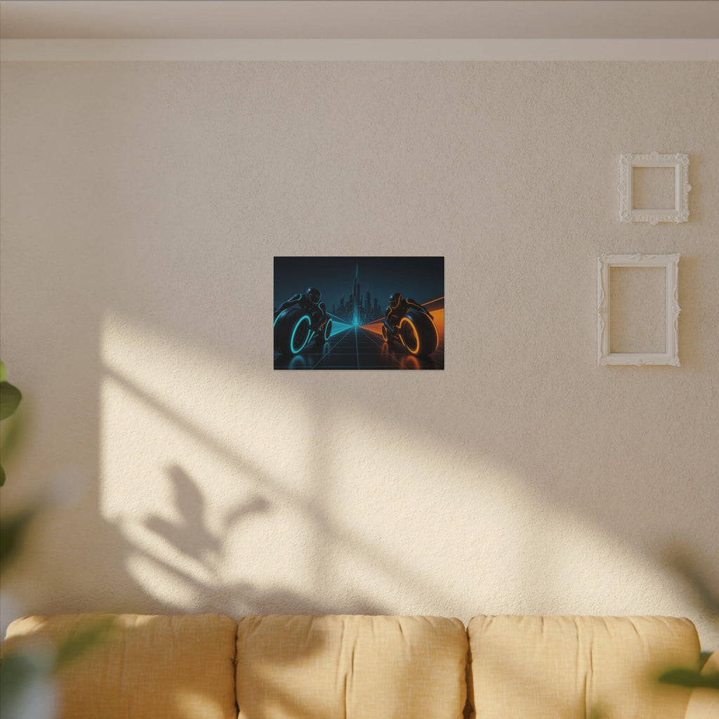 Tron Wall Art, Futuristic Tron Poster, Sci-Fi Wall Decor