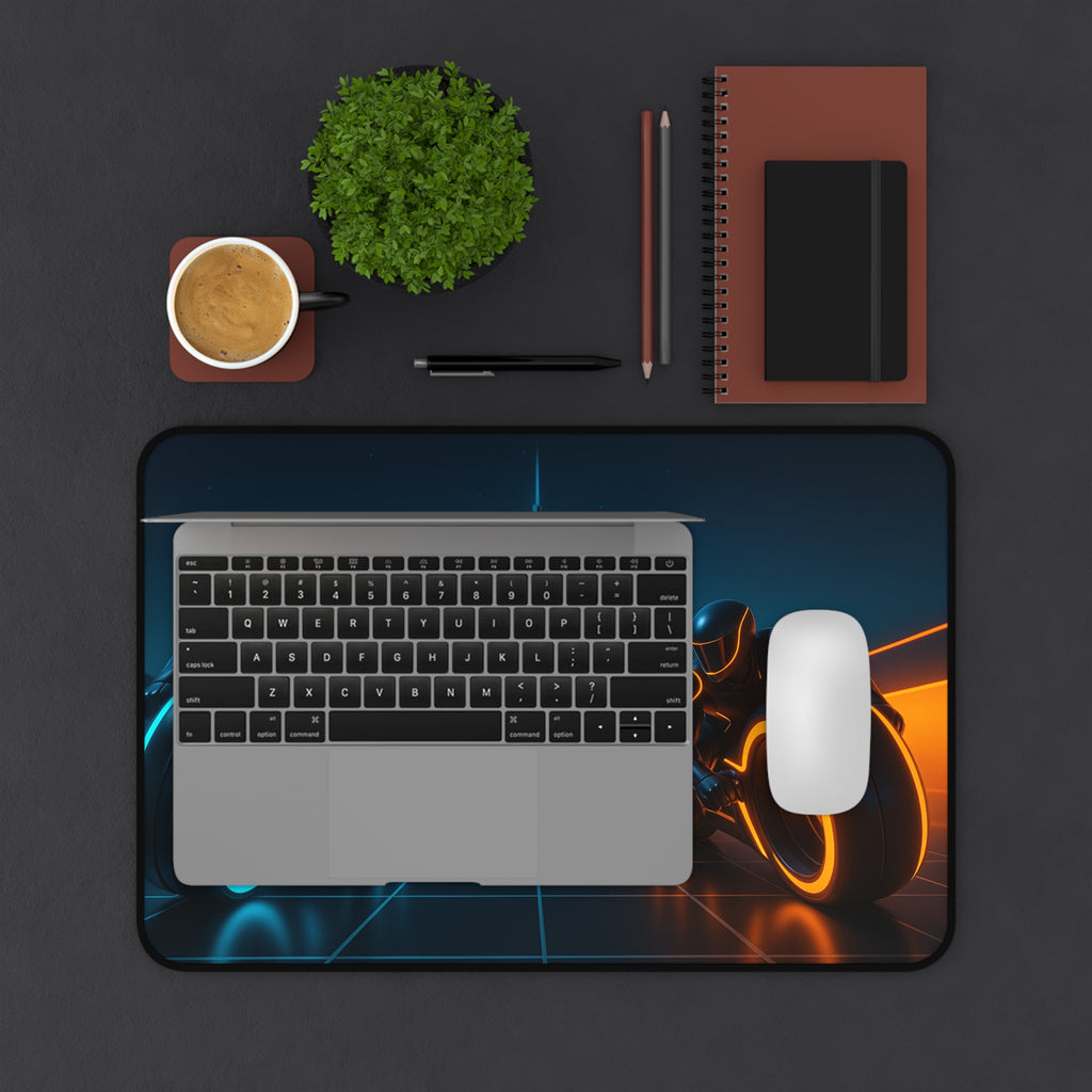 Tron Gaming Desk Mat - Tron Mouse Pad - Tron Legacy Style
