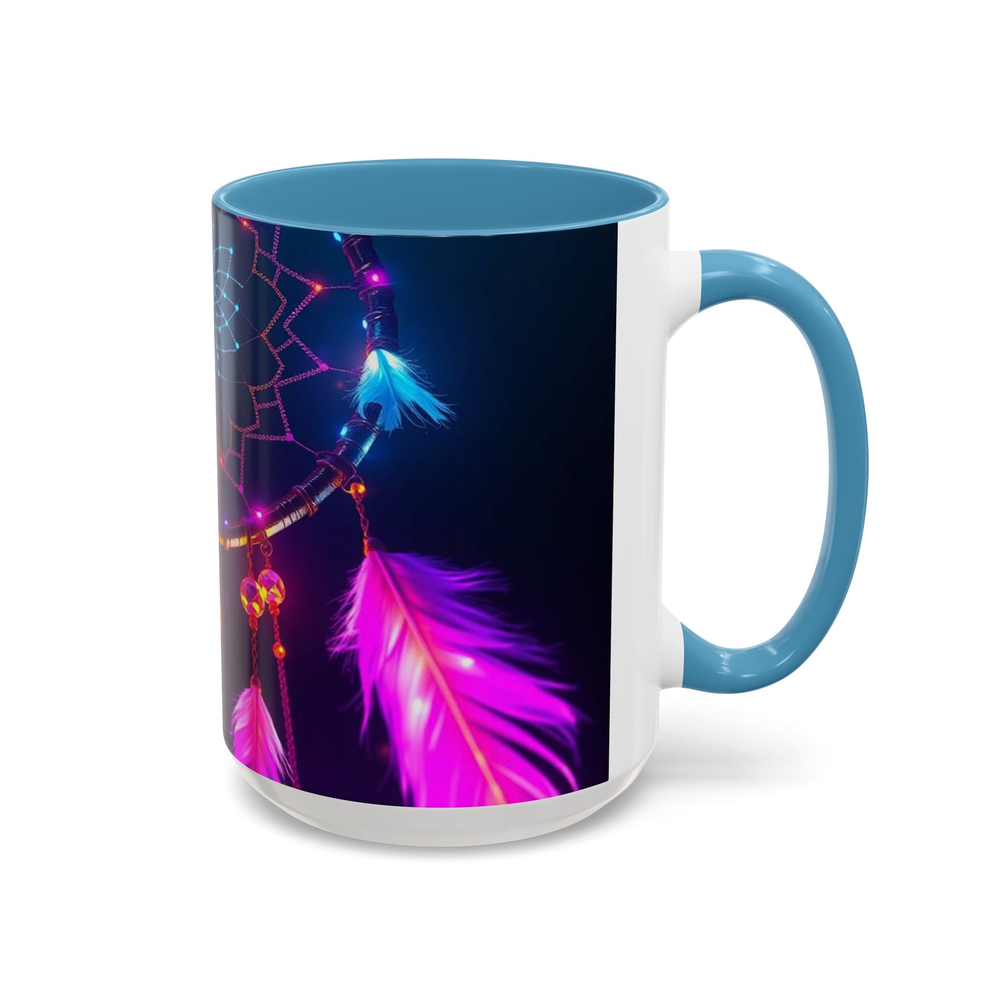 Dreamcatchers Ceramic Mug, Colorful Interior, Microwave and Dishwasher Safe