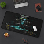 Aston Martin AMR24 Racing Desk Mat — Formula 1 Car Mouse Pad