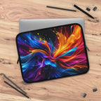 Abstract Color Burst Laptop Sleeve — Vibrant Protective Case for Tablets and Laptops
