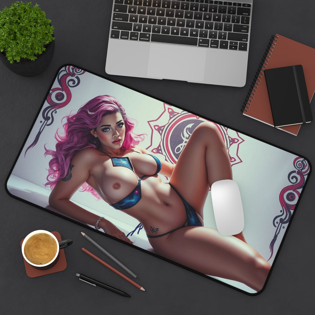 Sensual Girl Mouse Pad, Sexy Girl Desk Mat