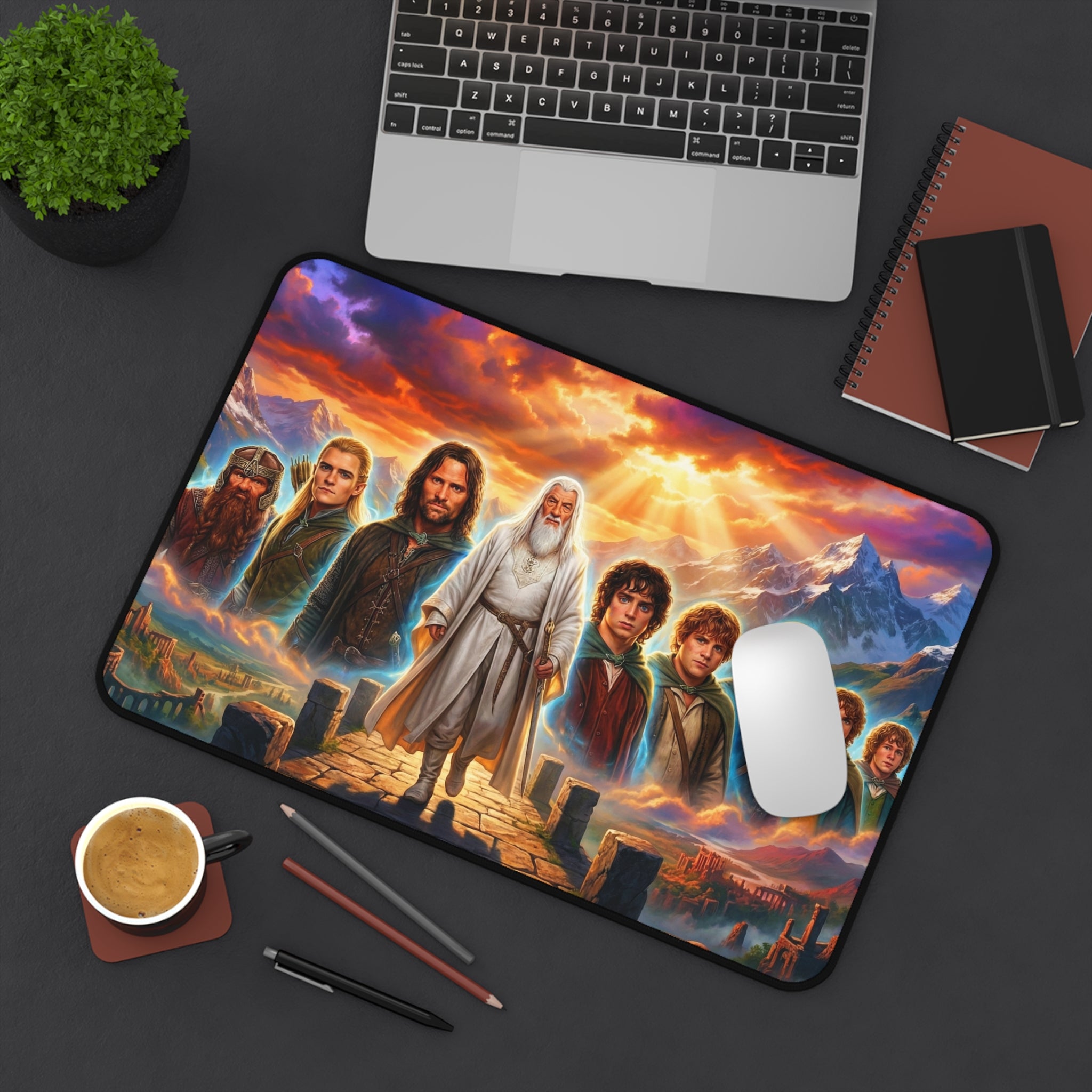 The Lord of the Rings Desk Mat, Gaming Mouse Pad with Vibrant Colors