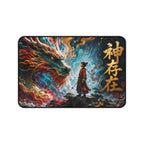 Mythic Dragon Mouse Pad — "God Exists" Asian Fantasy Desk Mat