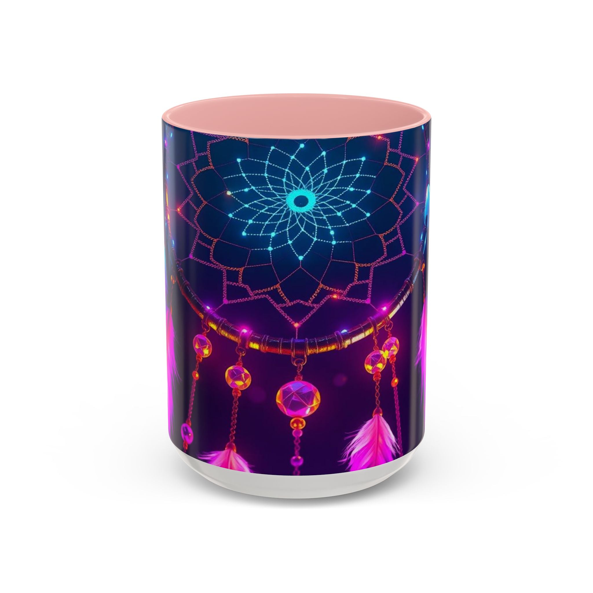 Dreamcatchers Ceramic Mug, Colorful Interior, Microwave and Dishwasher Safe