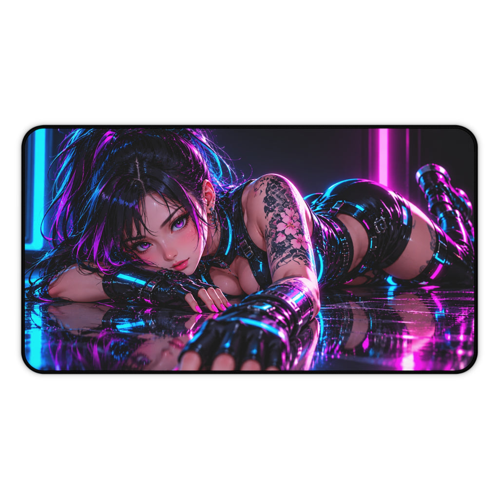 Premium Anime Waifu Desk Mat with Non-Slip Base