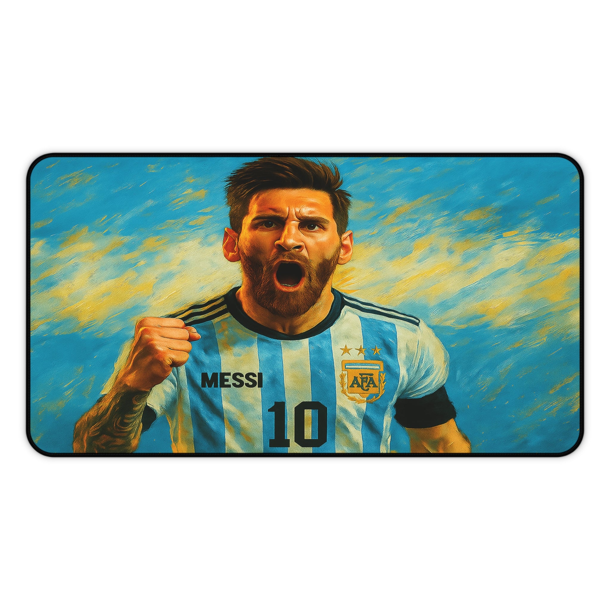 Lionel Messi Desk Mat, Vibrant, Durable, Non-Slip Surface for Work & Gaming