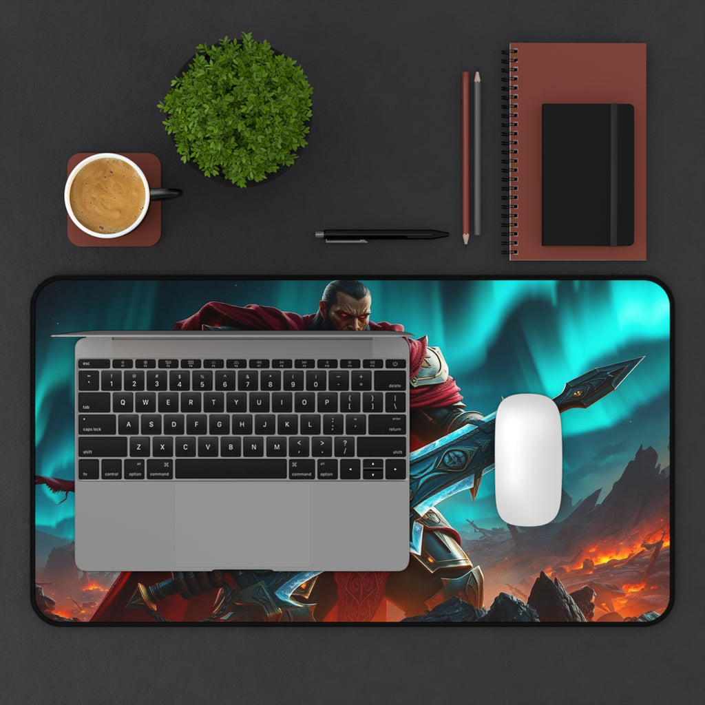 Warrior Desk Mat, Unique Gaming Mouse Pad