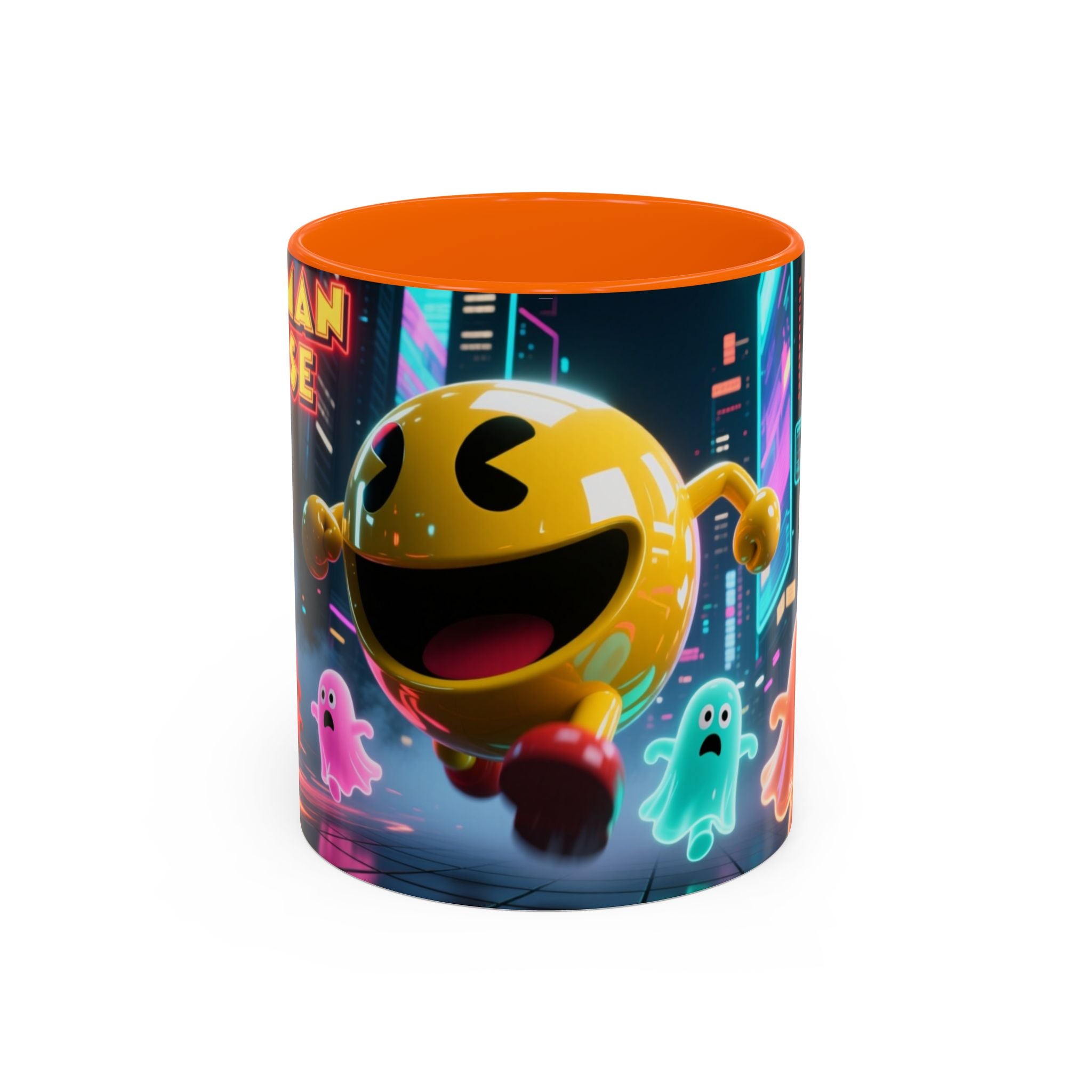 Pac-Man Mug, Colorful Ceramic Cup