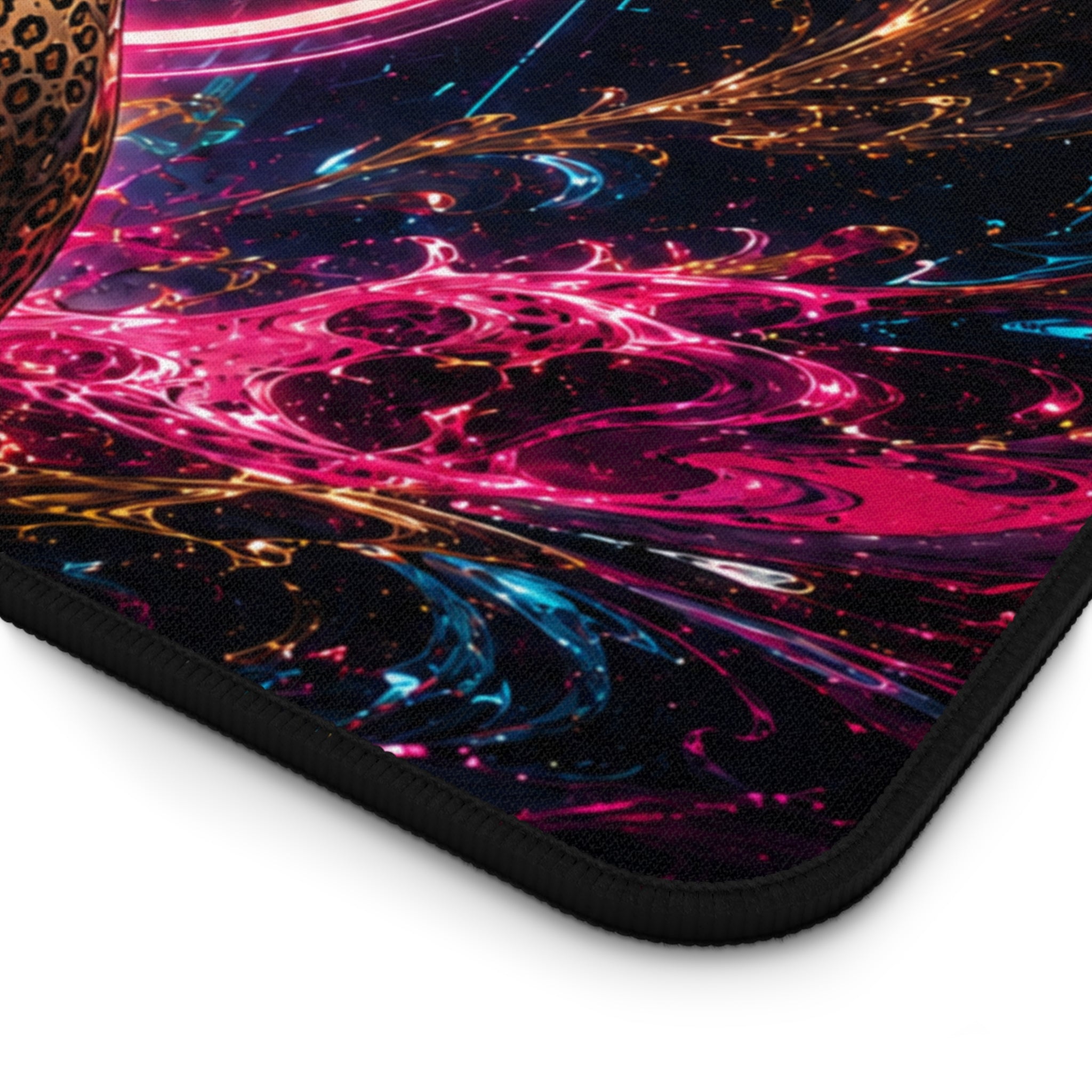 Kaelira Neon Samurai Anime Gaming Desk Mat