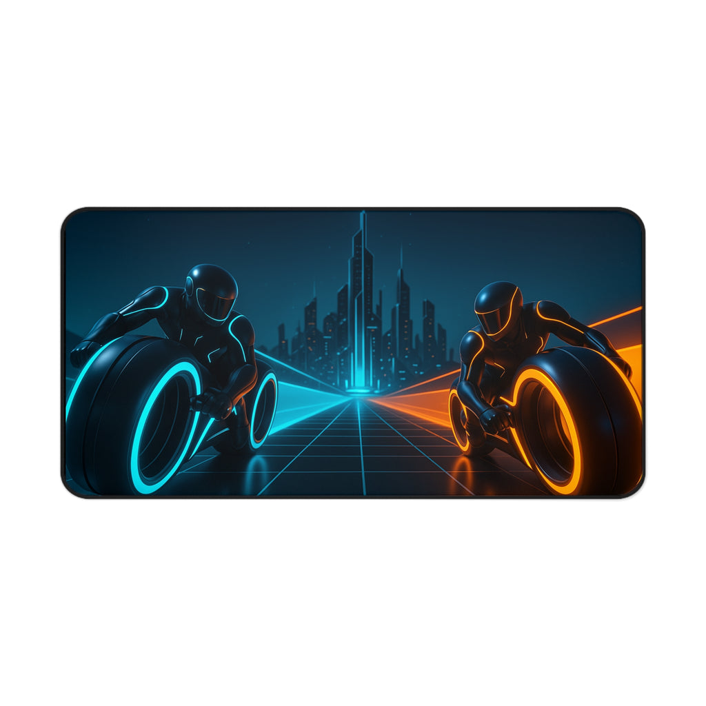 Tron Gaming Desk Mat - Tron Mouse Pad - Tron Legacy Style