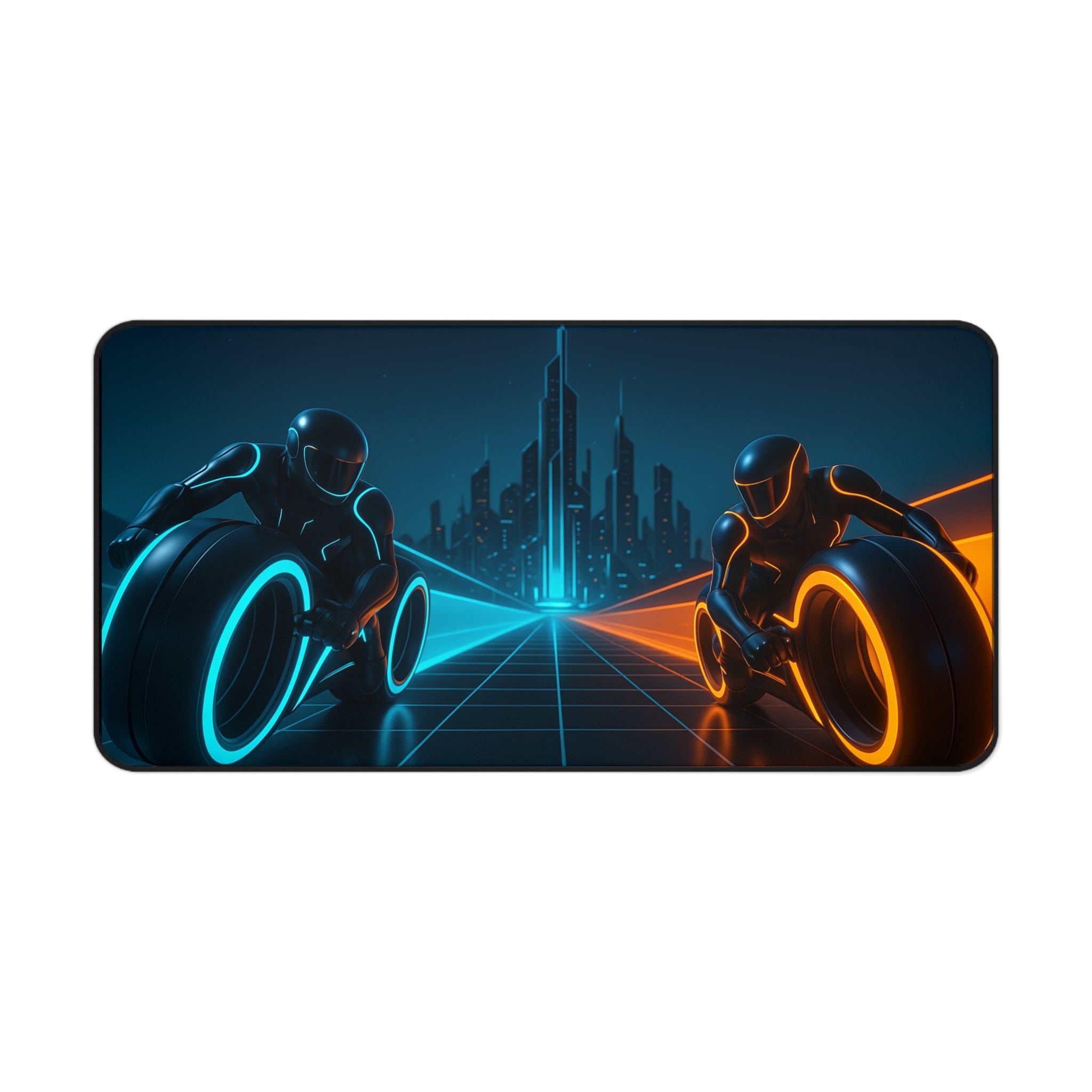 Tron Gaming Desk Mat - Tron Mouse Pad - Tron Legacy Style