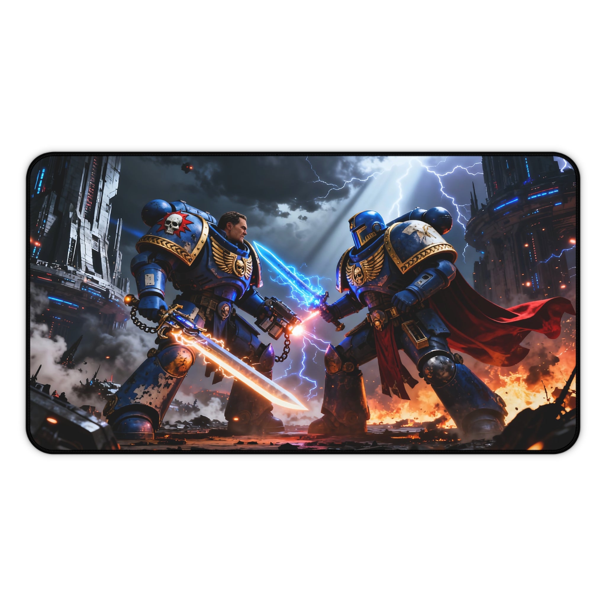 Space Marine Desk Mat, Space Warrior Mouse Pad for Work & Gaming