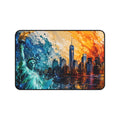 New York City Skyline Splash Desk Mat — Colorful NYC Mouse Pad