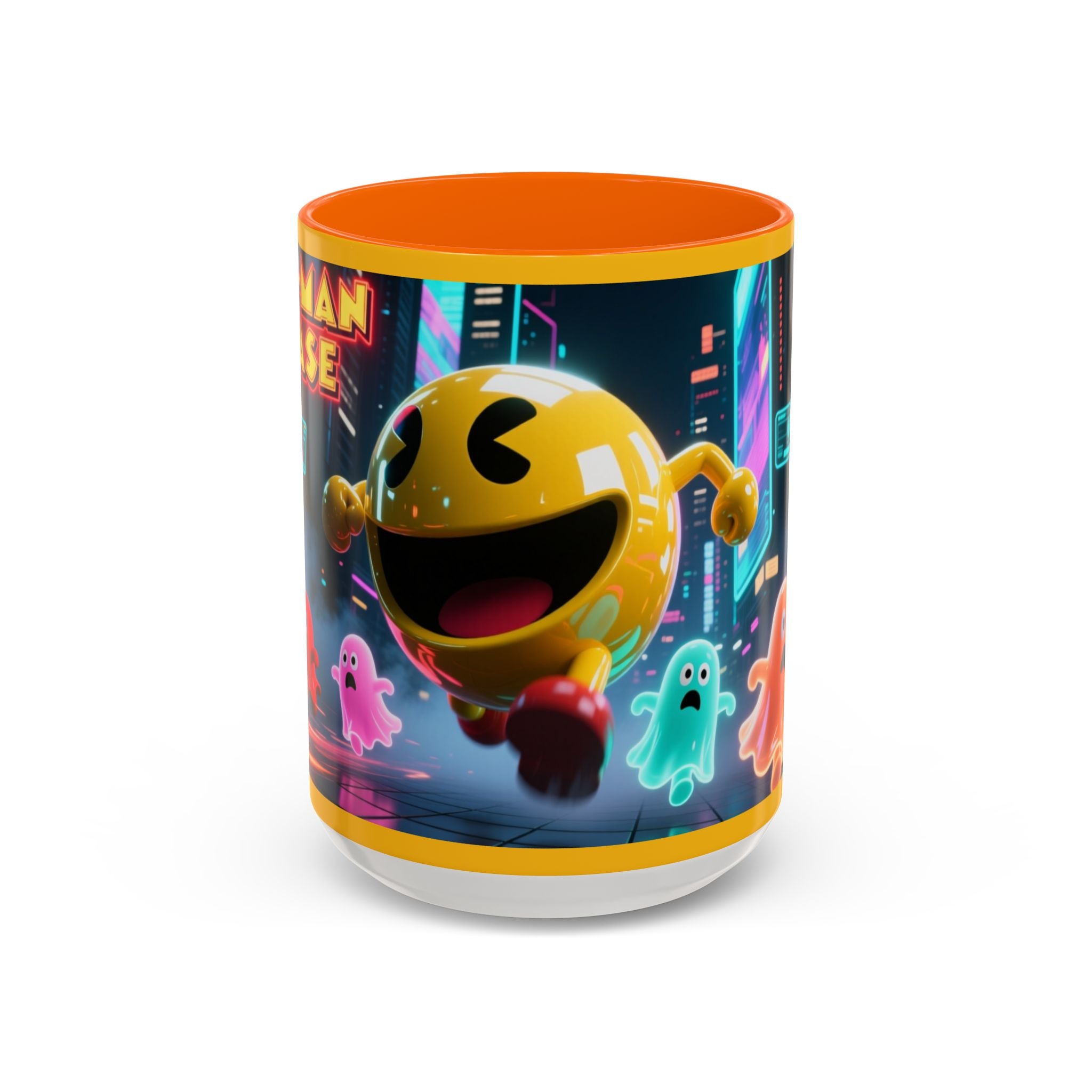 Pac-Man Mug, Colorful Ceramic Cup