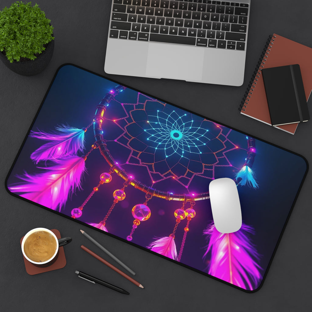 Dreamcatcher Desk Mat, Vibrant Dream Catcher Mouse Pad for Work & Creativity