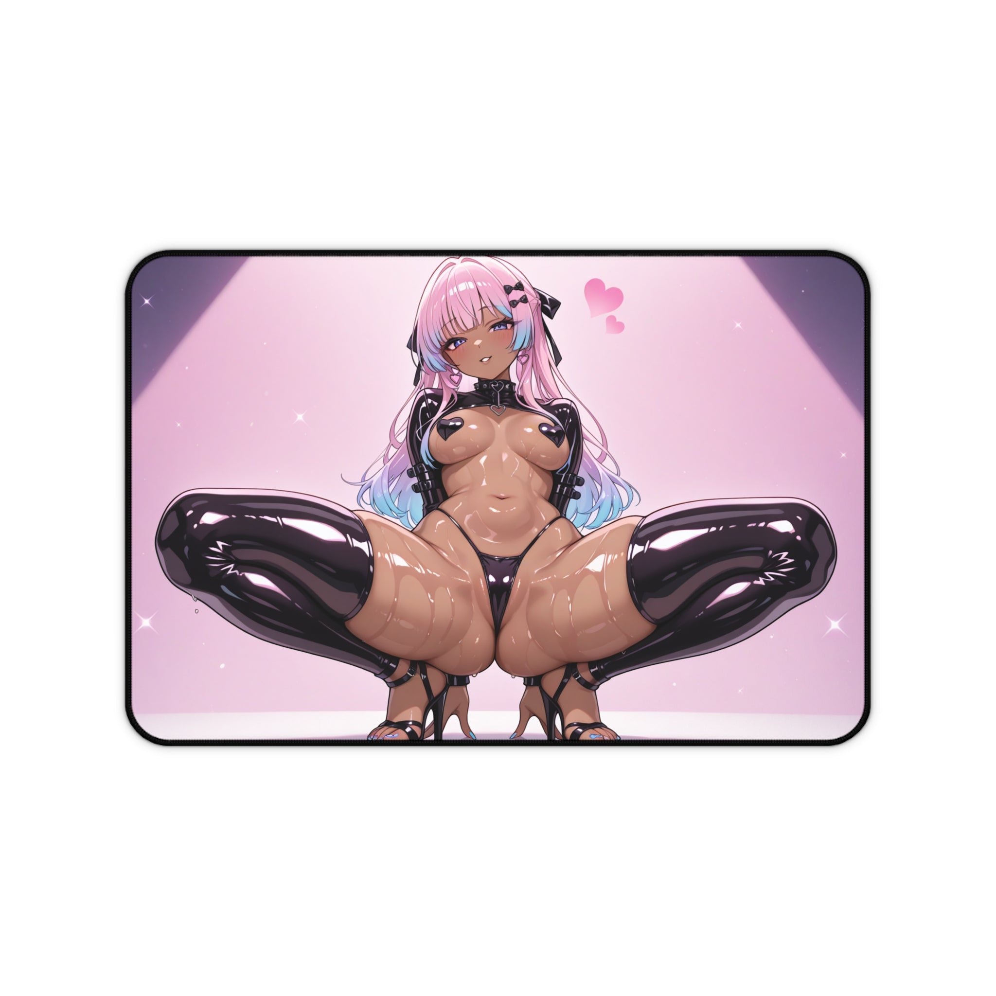 Anime Waifu Desk Mat Gaming Mouse Pad, Non-Slip Neoprene Desk Pad Gift for Gamers & Otaku