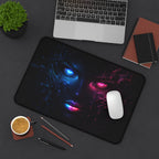 Neon cyborg in the shadows Desk Mat, XL Mousepad Non-slip for Gaming & Office