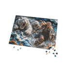 Viking Shieldmaiden & White Tigers - Puzzle (96–1000 pcs)