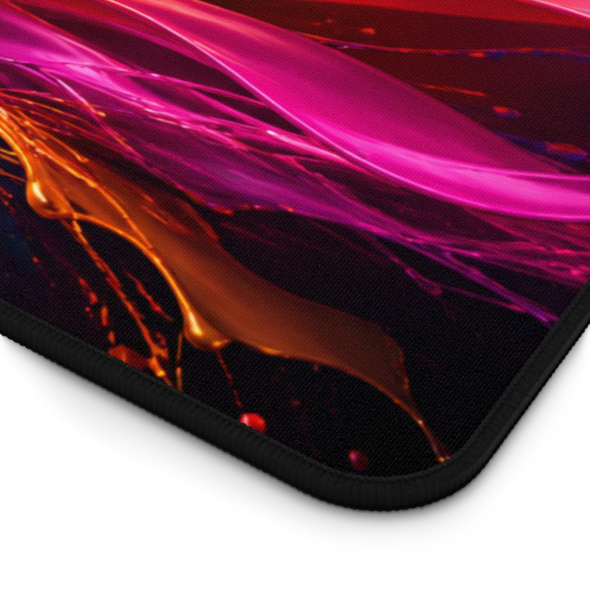 Abstract Color Splash Desk Mat — Vibrant Gaming & Office Mouse Pad