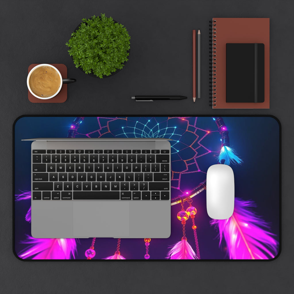Dreamcatcher Desk Mat, Vibrant Dream Catcher Mouse Pad for Work & Creativity