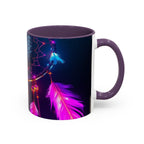 Dreamcatchers Ceramic Mug, Colorful Interior, Microwave and Dishwasher Safe