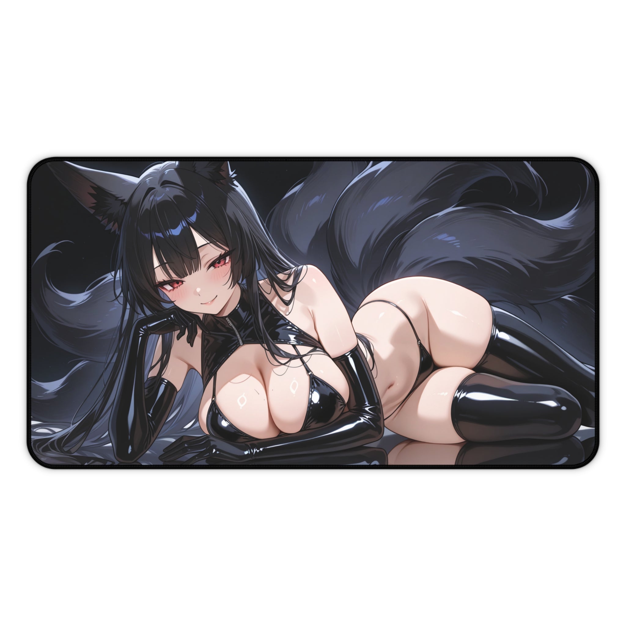 Kitsune Desk Mat, Mouse Pad with Vibrant Print for Gaming, Work & Creative Setups