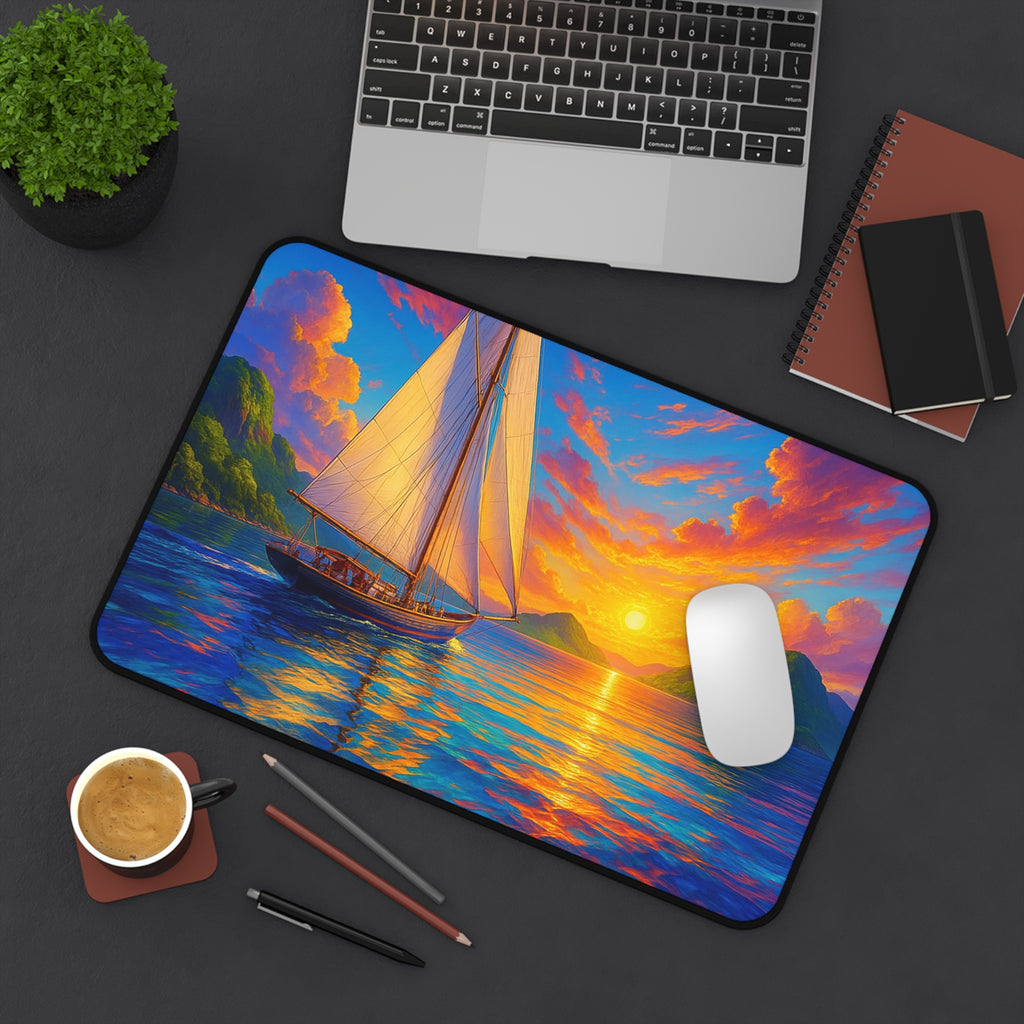 Fantasy Landscape Desk Mat, Non-Slip Mouse Pad and Keyboard Mat for Office, Gaming & Creative Spaces