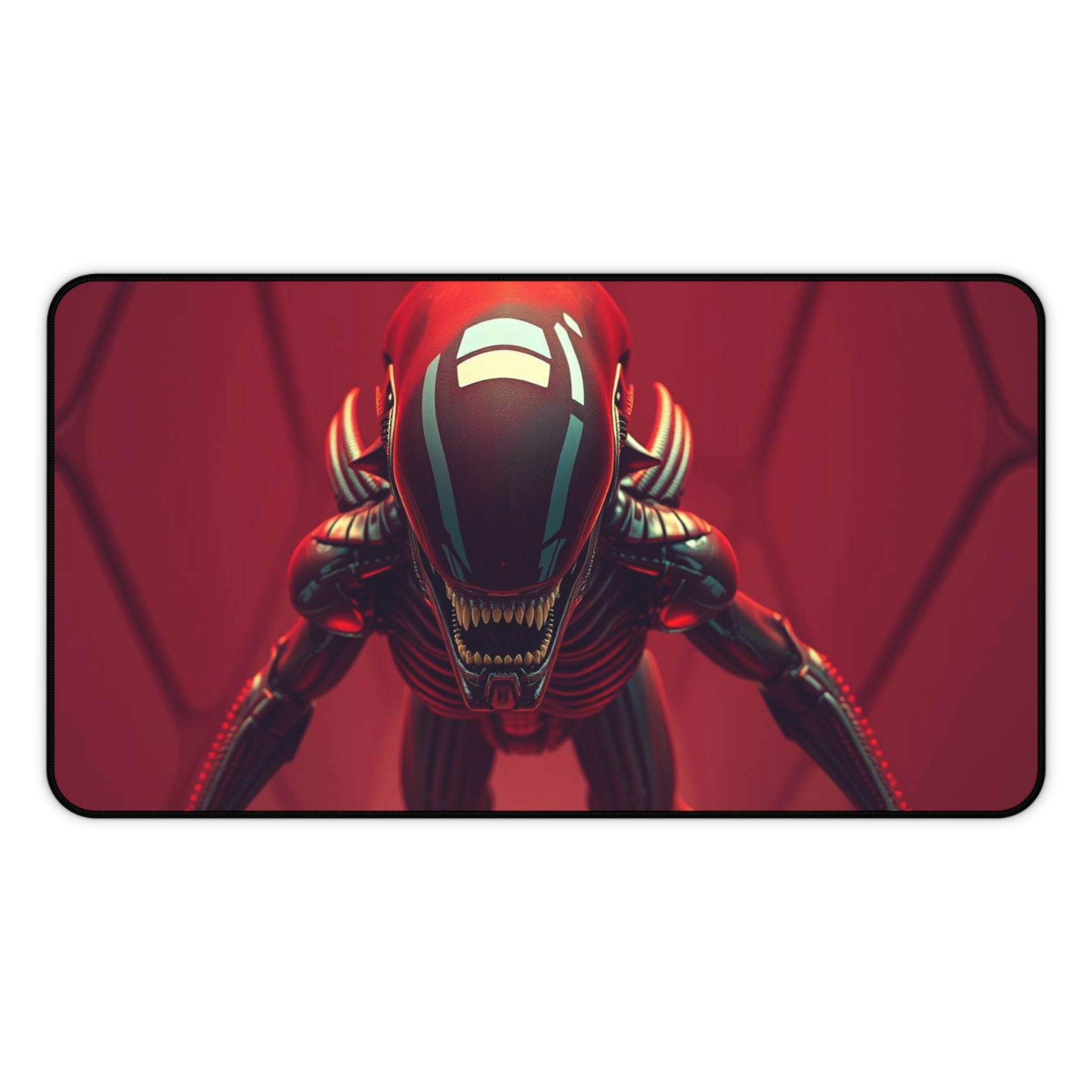 Alien Xenomorph Desk Mat, Sci-Fi Extra Mouse Pad, Unique Keyboard Mat