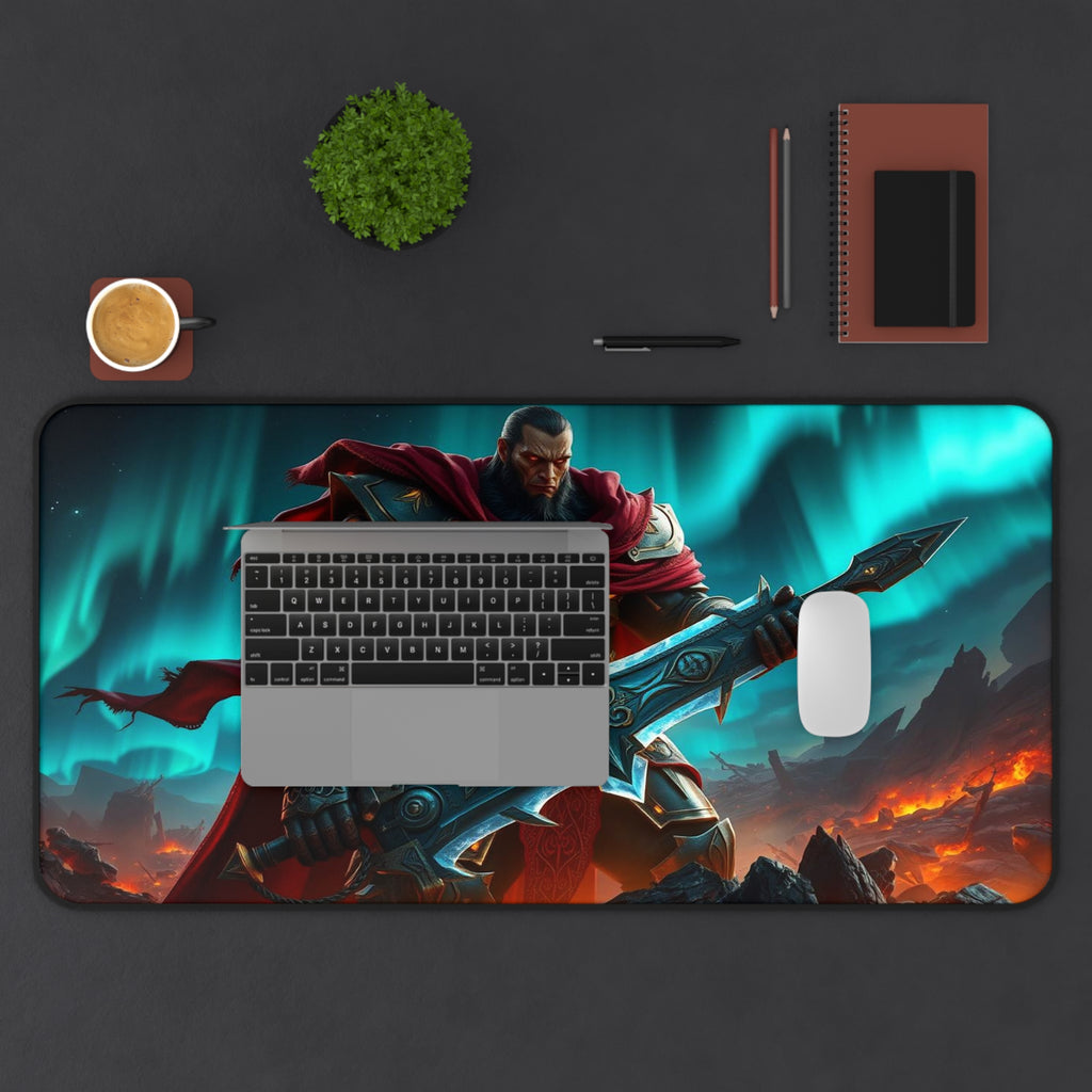 Warrior Desk Mat, Unique Gaming Mouse Pad