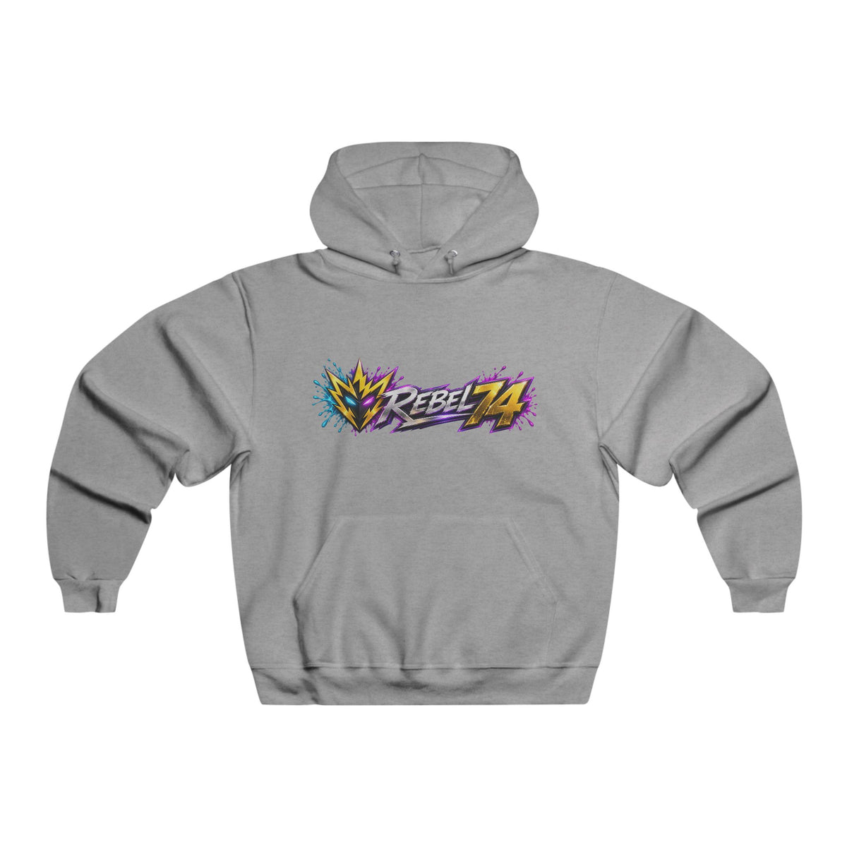 Rebel74 Graphic Hoodie - Retro Streetwear Pullover