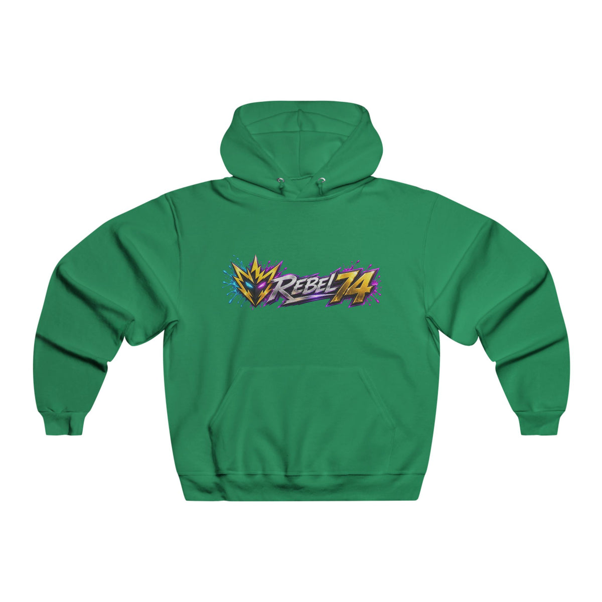 Rebel74 Graphic Hoodie - Retro Streetwear Pullover