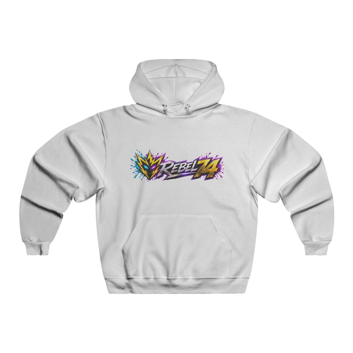 Rebel74 Graphic Hoodie - Retro Streetwear Pullover