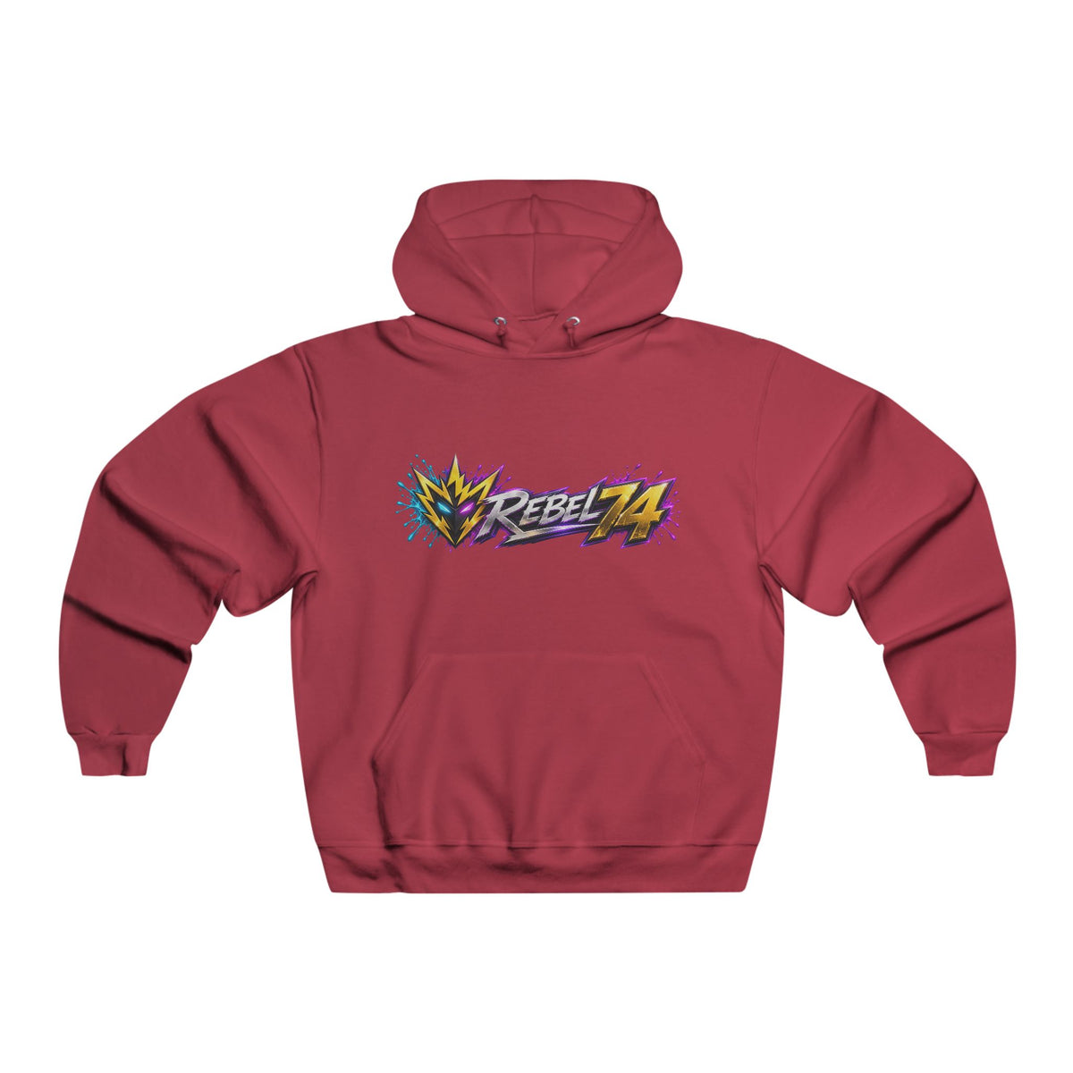 Rebel74 Graphic Hoodie - Retro Streetwear Pullover