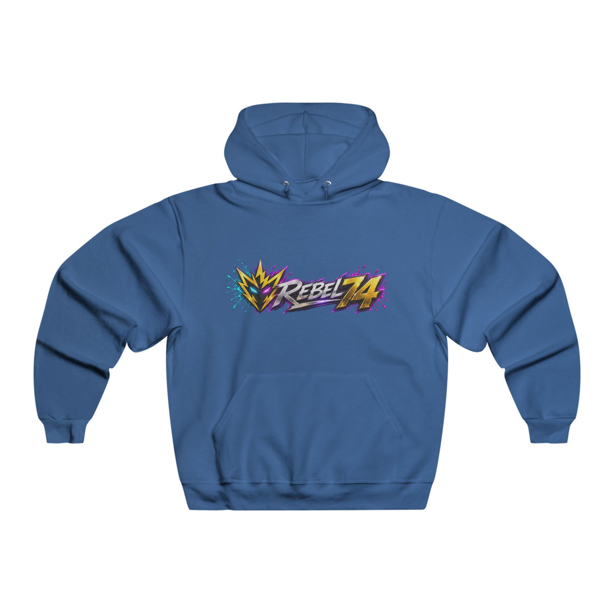 Rebel74 Graphic Hoodie - Retro Streetwear Pullover