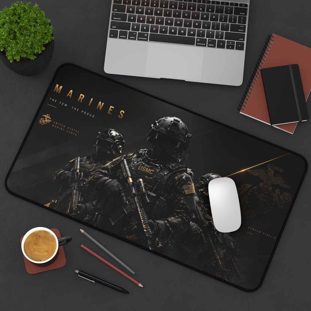 Elite Marine Corps soldiers Mouse Pad — USMC Gaming Desk Mat