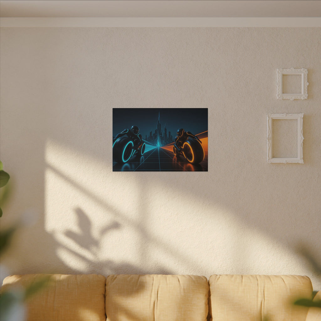 Tron Wall Art, Futuristic Tron Poster, Sci-Fi Wall Decor