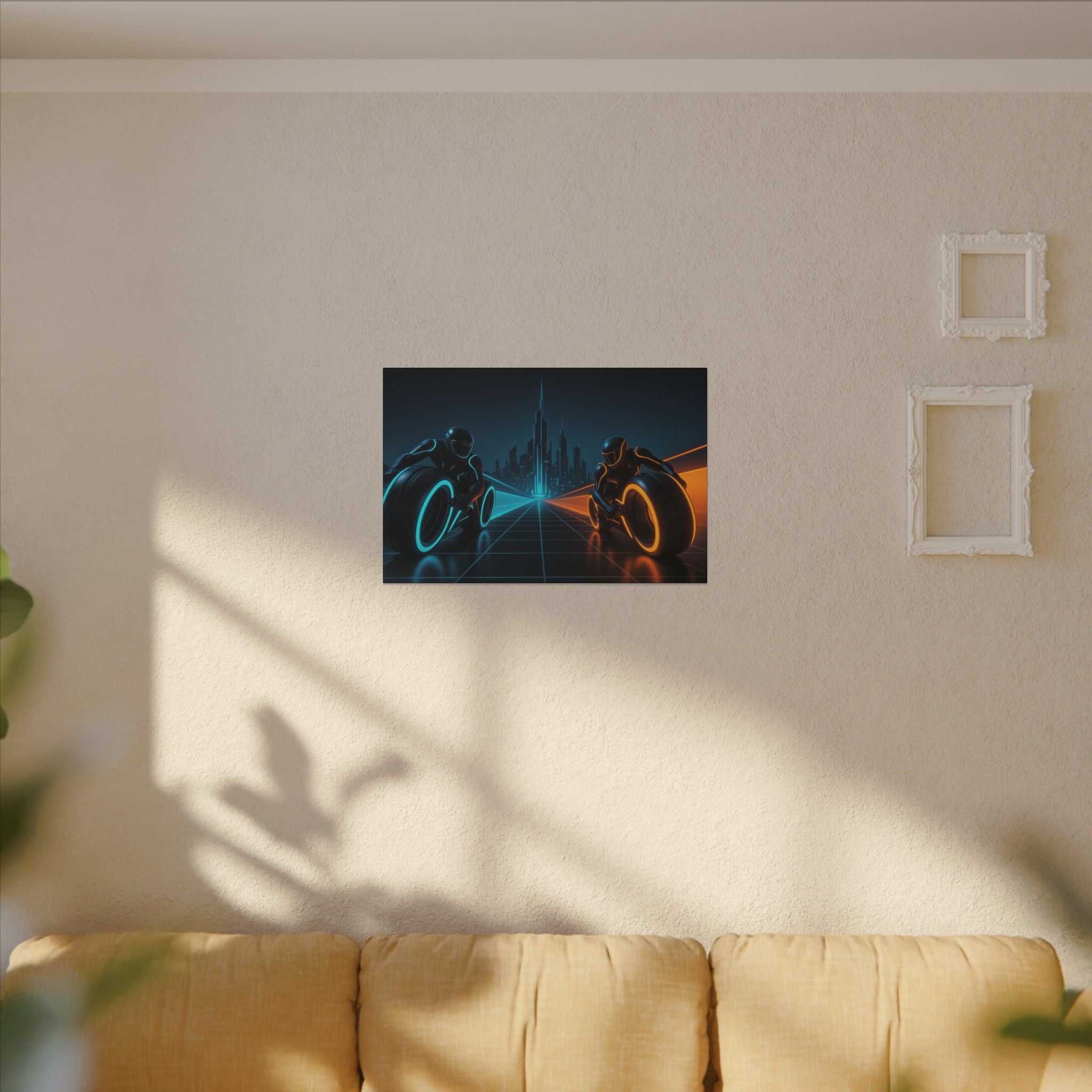 Tron Wall Art, Futuristic Tron Poster, Sci-Fi Wall Decor