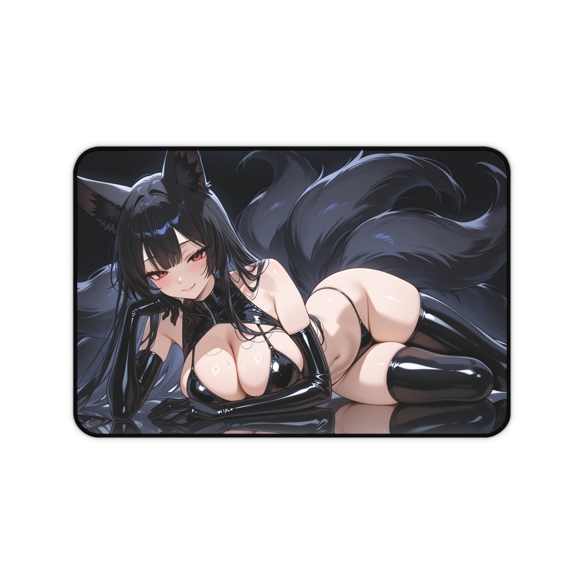Kitsune Desk Mat, Mouse Pad with Vibrant Print for Gaming, Work & Creative Setups