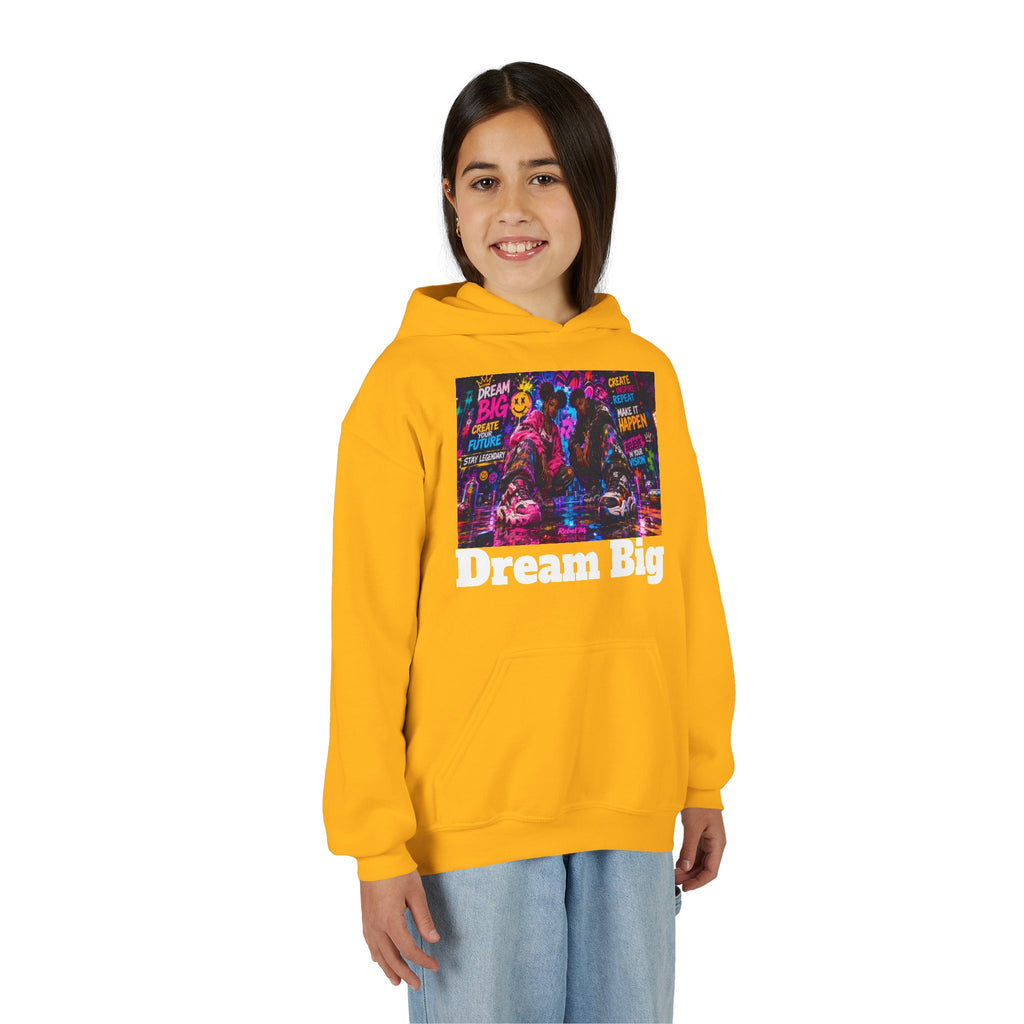 Dream Big Youth Hoodie — Colorful Inspirational Graphic Sweatshirt