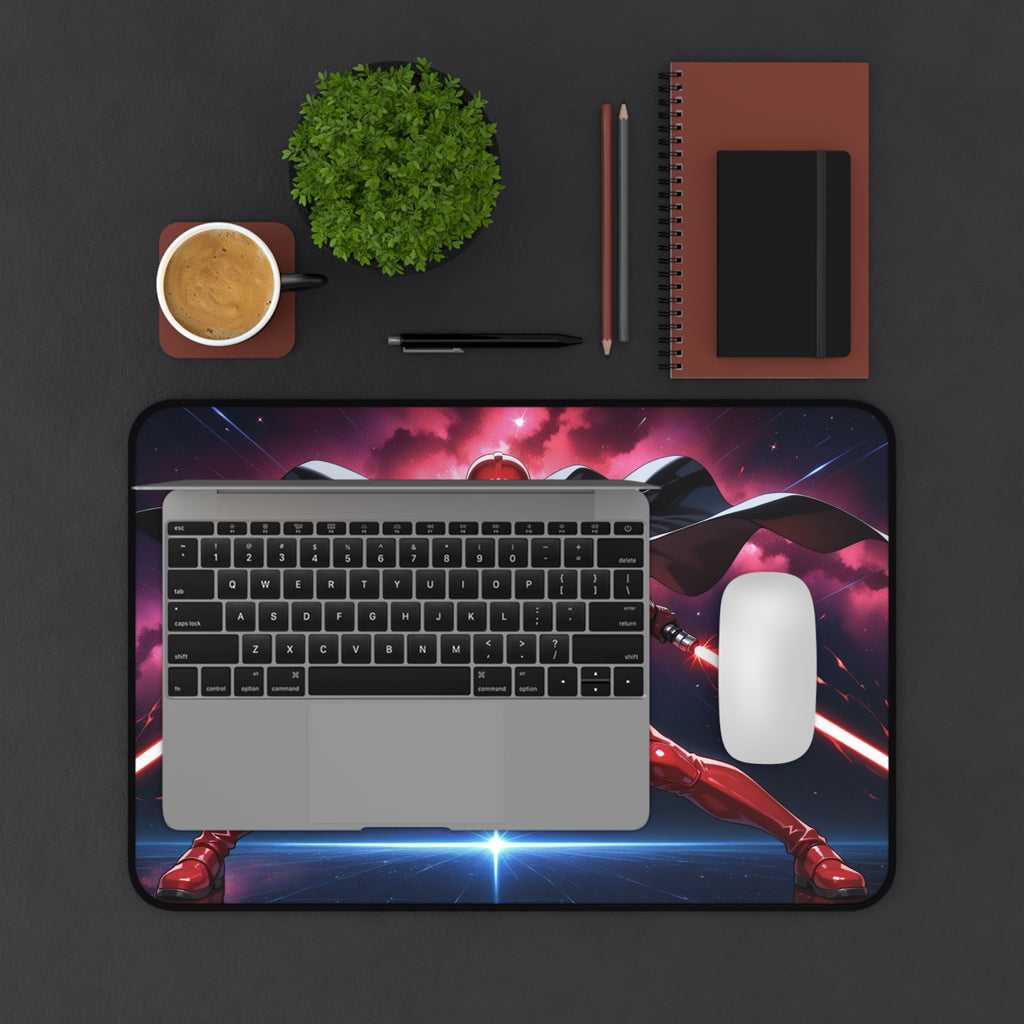 Darth Vader Anime Desk Mat, Star Wars Gaming Mouse Pad with Non-Slip Base